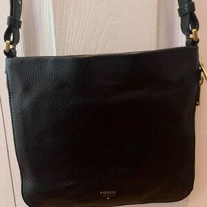 Fossil black purse handbag.